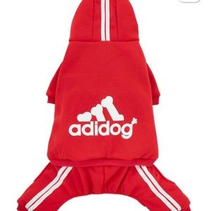 Adidog Red Tracksuit